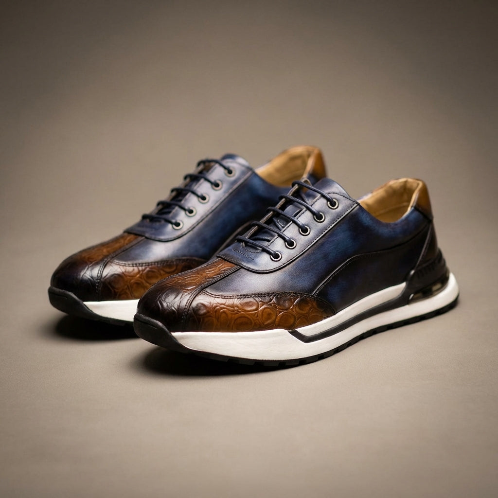 Huxley Textured Casual Sneakers