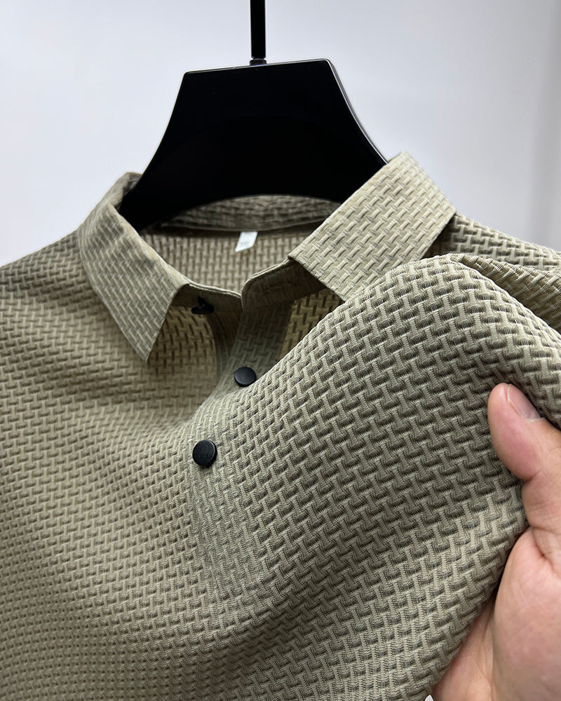 breathable slim business shirt