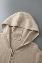 Merino Wool Hooded Cardigan