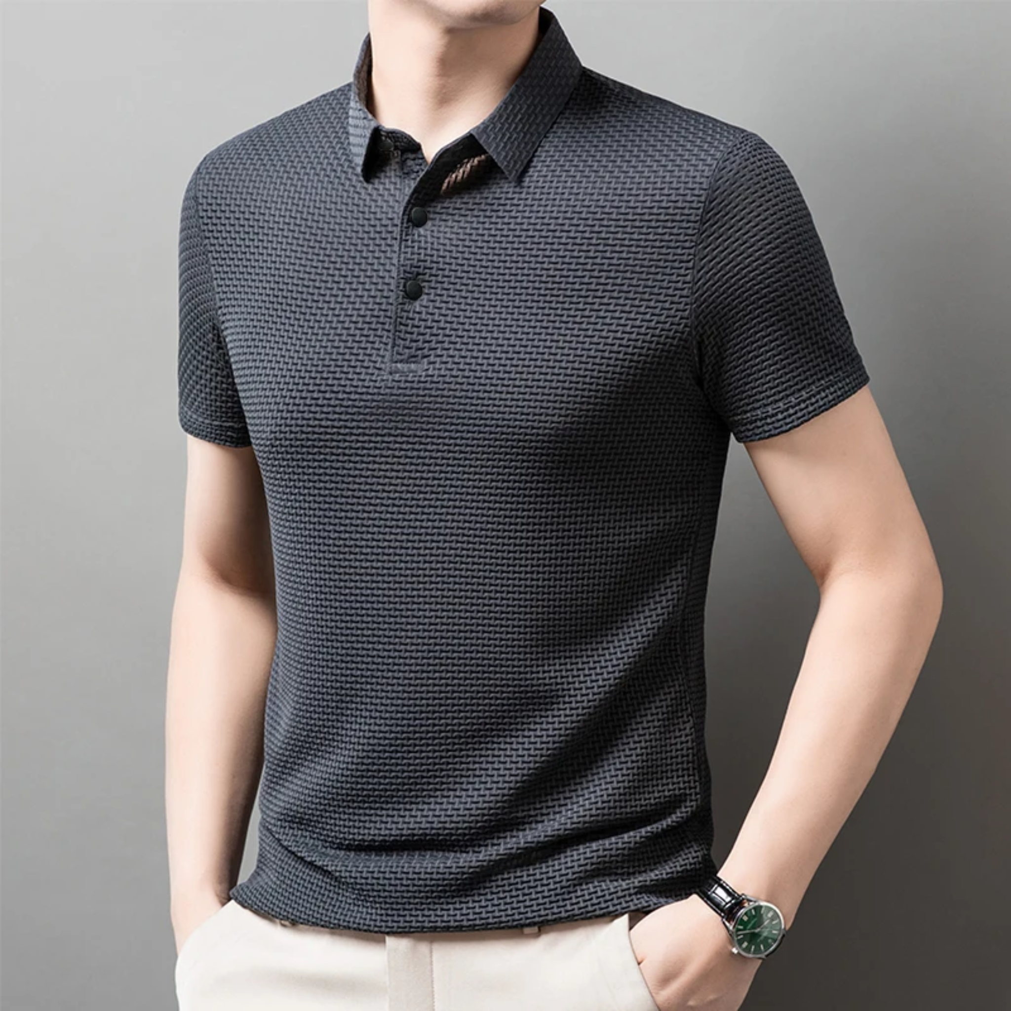 breathable slim business shirt