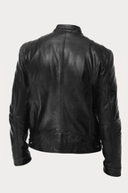 Motorcycle Style Leather Jacket