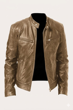 Motorcycle Style Leather Jacket