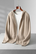 Merino Wool Hooded Cardigan