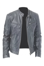 Motorcycle Style Leather Jacket