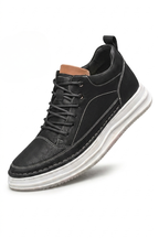 Hidden Height Leather Sneakers