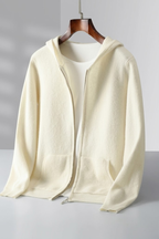 Merino Wool Hooded Cardigan