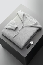 Merino Wool Hooded Cardigan