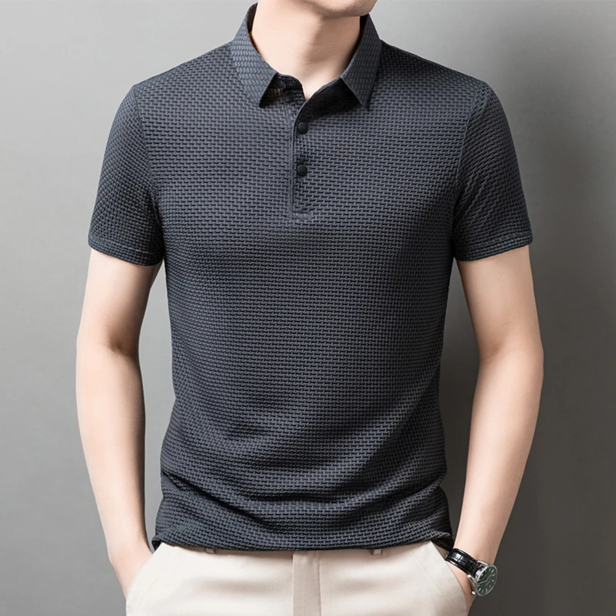 breathable slim business shirt