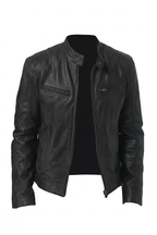 Motorcycle Style Leather Jacket
