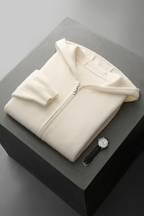 Merino Wool Hooded Cardigan