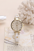 Ultra-Thin Leather Watch