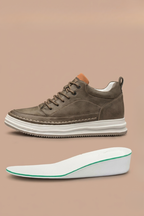 Hidden Height Leather Sneakers