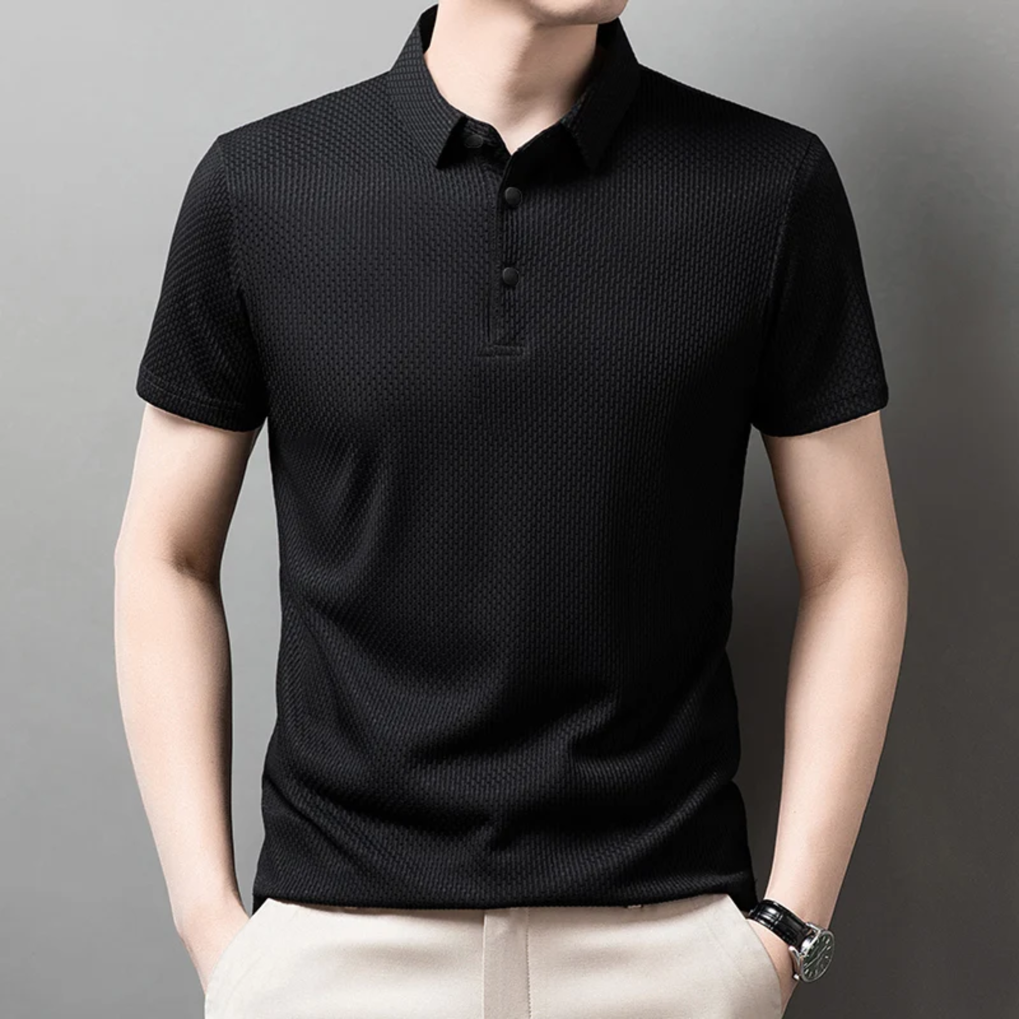 breathable slim business shirt