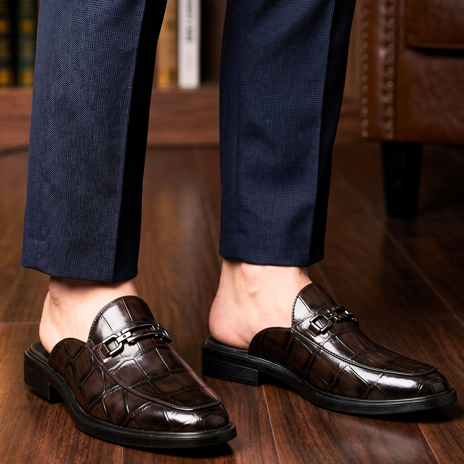 Alexander Leather Mules