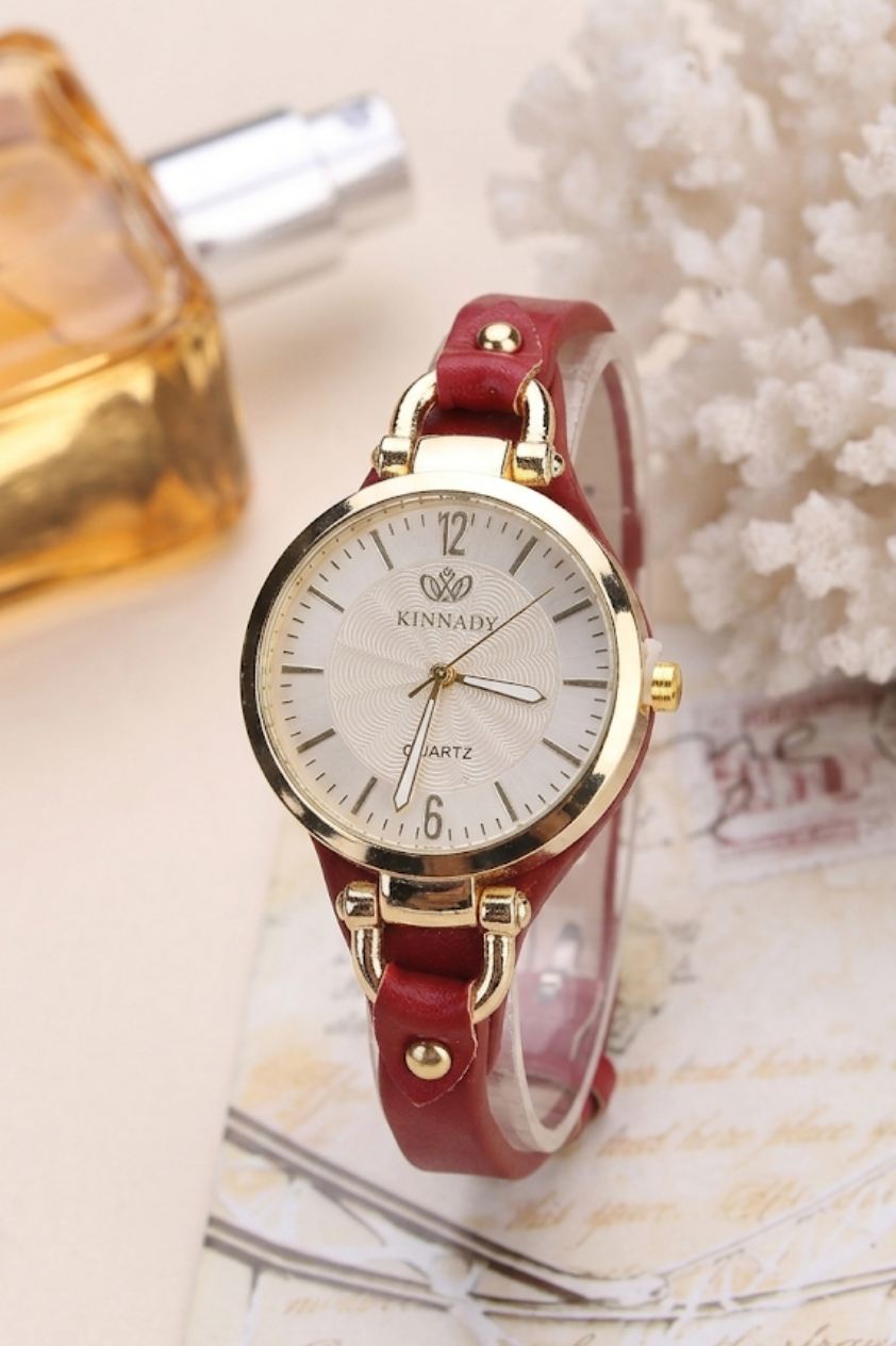 Ultra-Thin Leather Watch