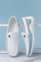 Premium Leather Driving Sneakers