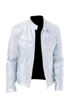 Motorcycle Style Leather Jacket