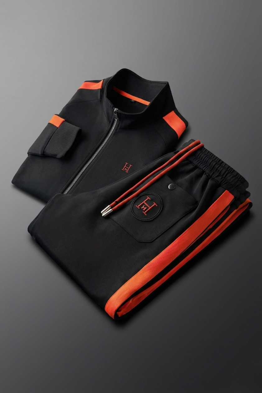 Embroidered Tracksuit Set