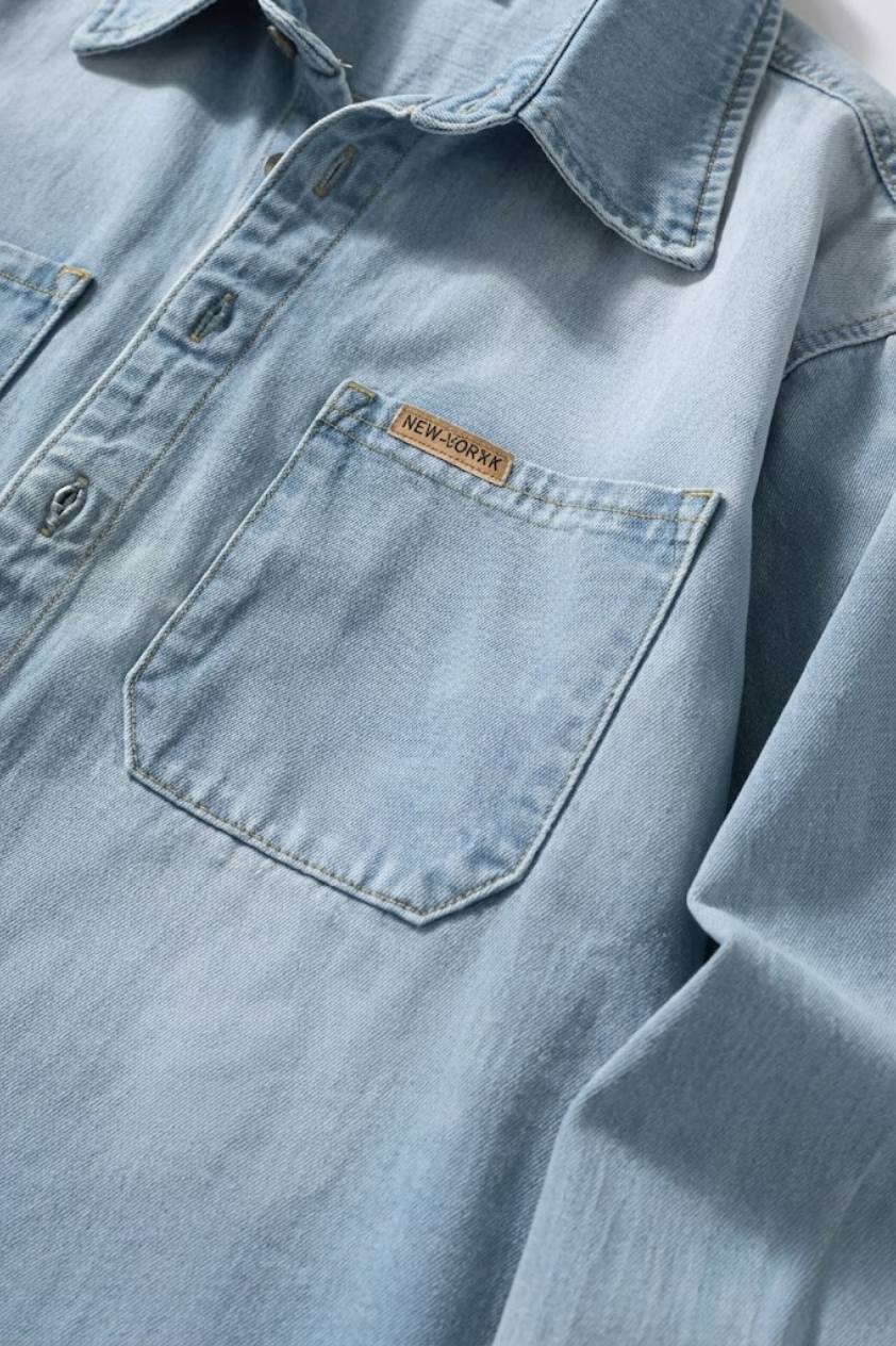 Vintage Denim Shirt Jacket