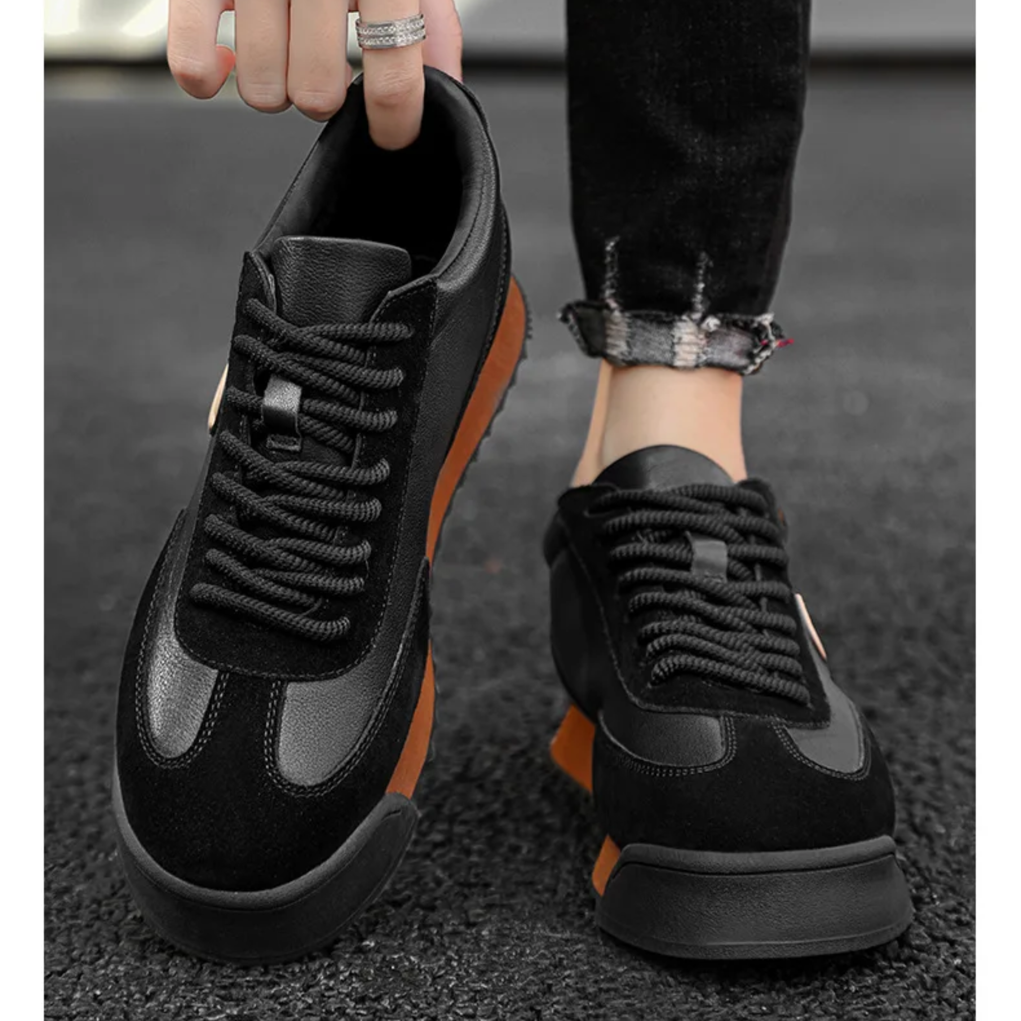 Govani Genuine Leather Sneakers