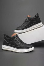 Hidden Height Leather Sneakers