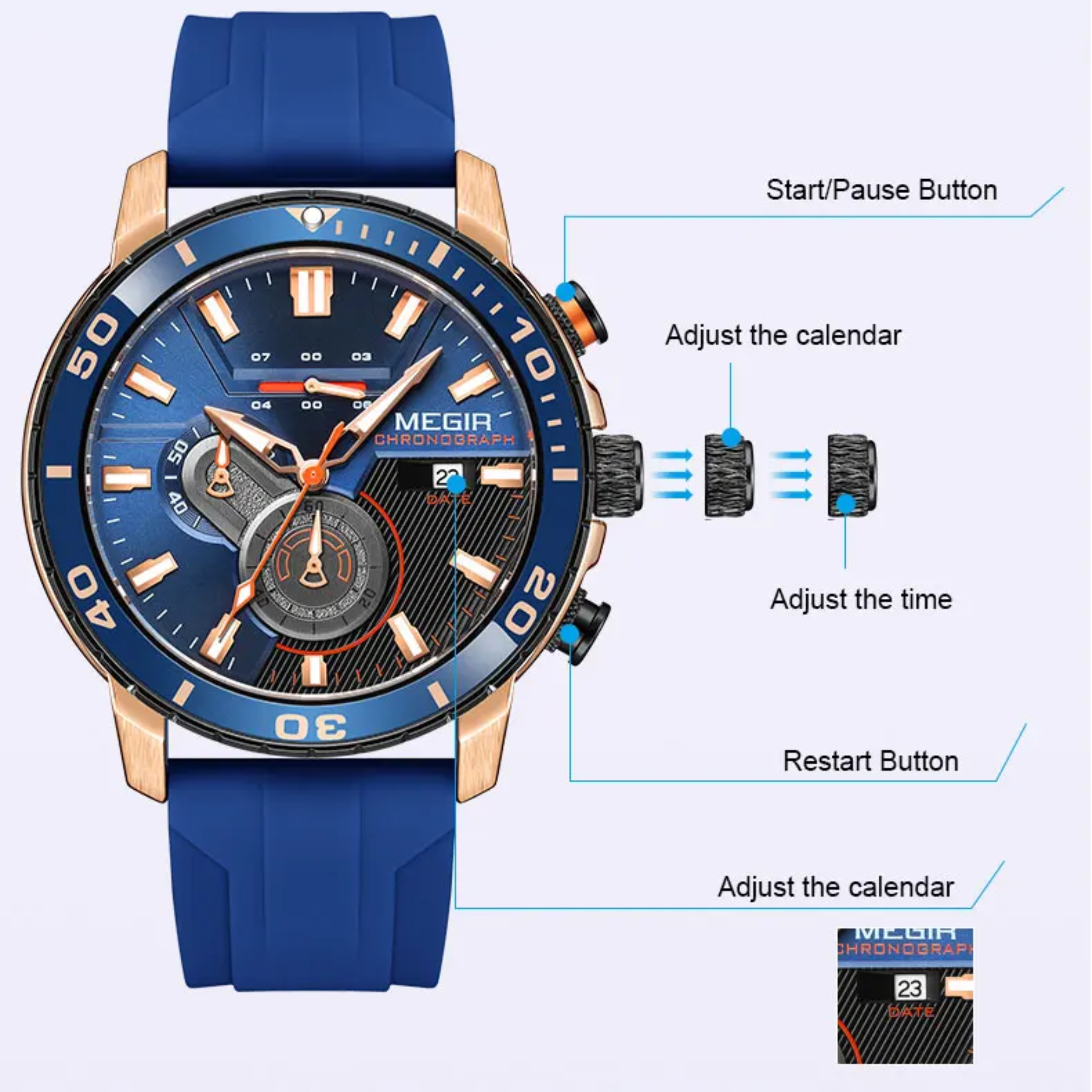 Chrono master Helios Watch