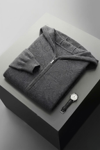 Merino Wool Hooded Cardigan