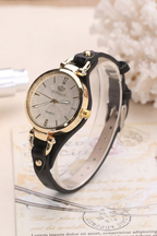 Ultra-Thin Leather Watch