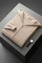Merino Wool Hooded Cardigan