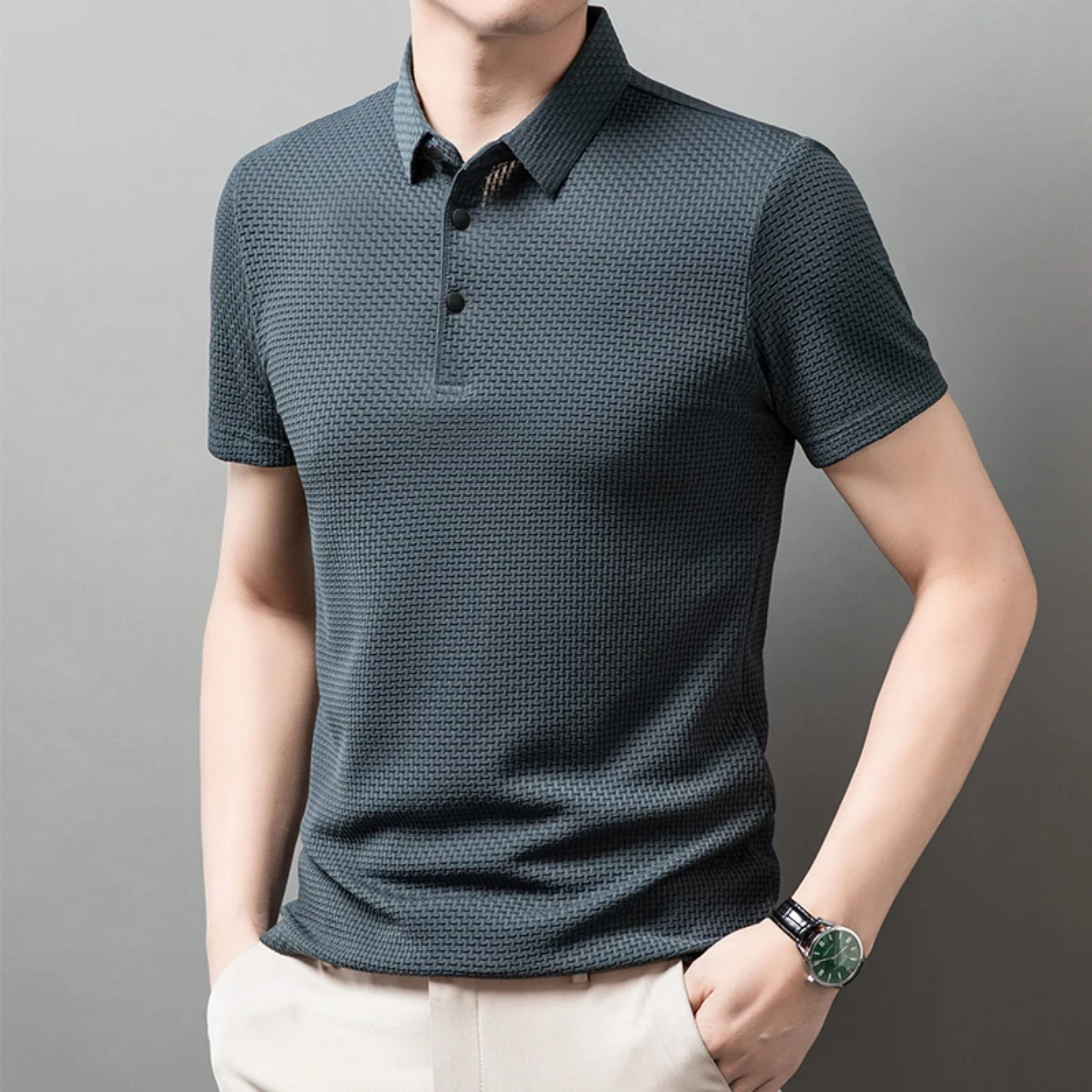 breathable slim business shirt