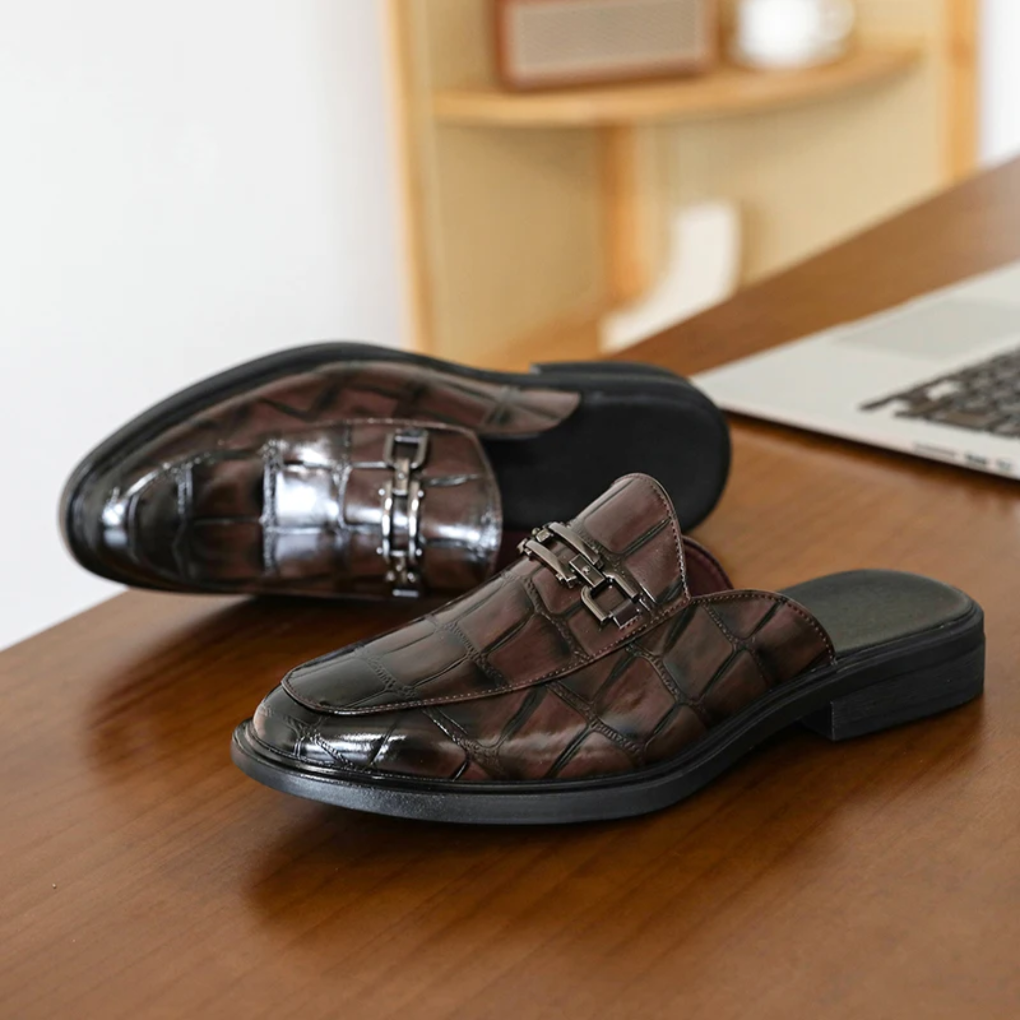 Alexander Leather Mules