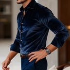Vellano Luxe Velvet Shirt