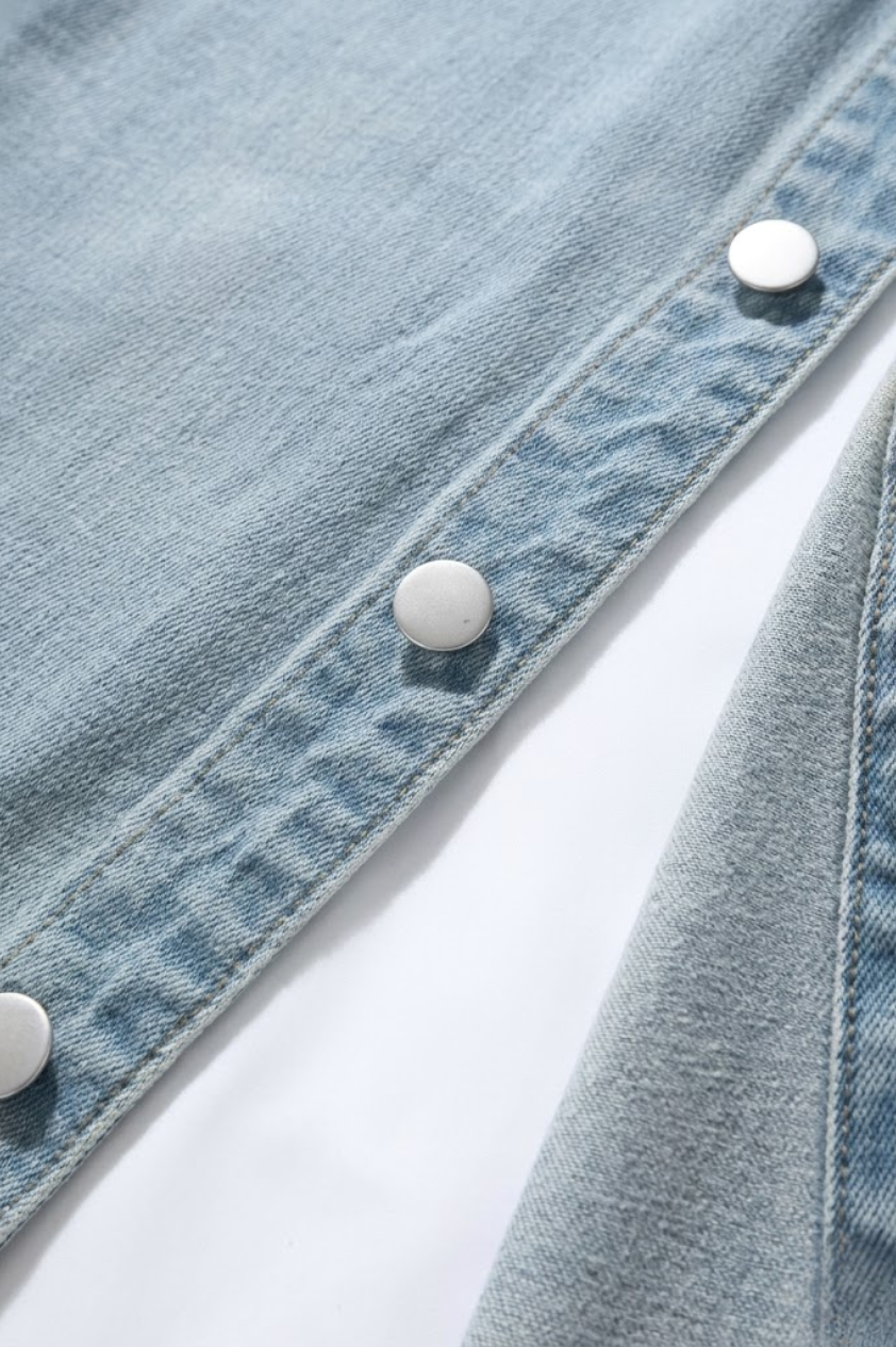 Vintage Denim Shirt Jacket