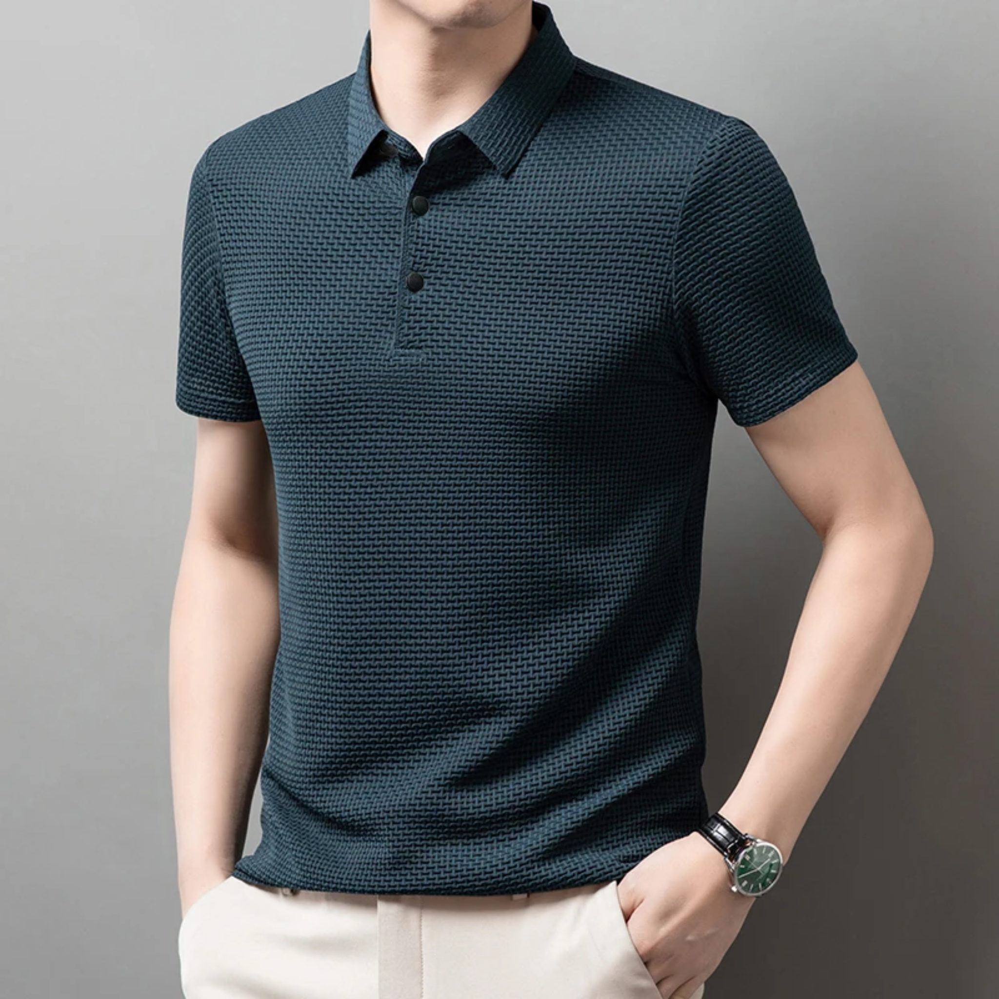 breathable slim business shirt