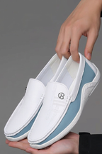 Premium Leather Driving Sneakers