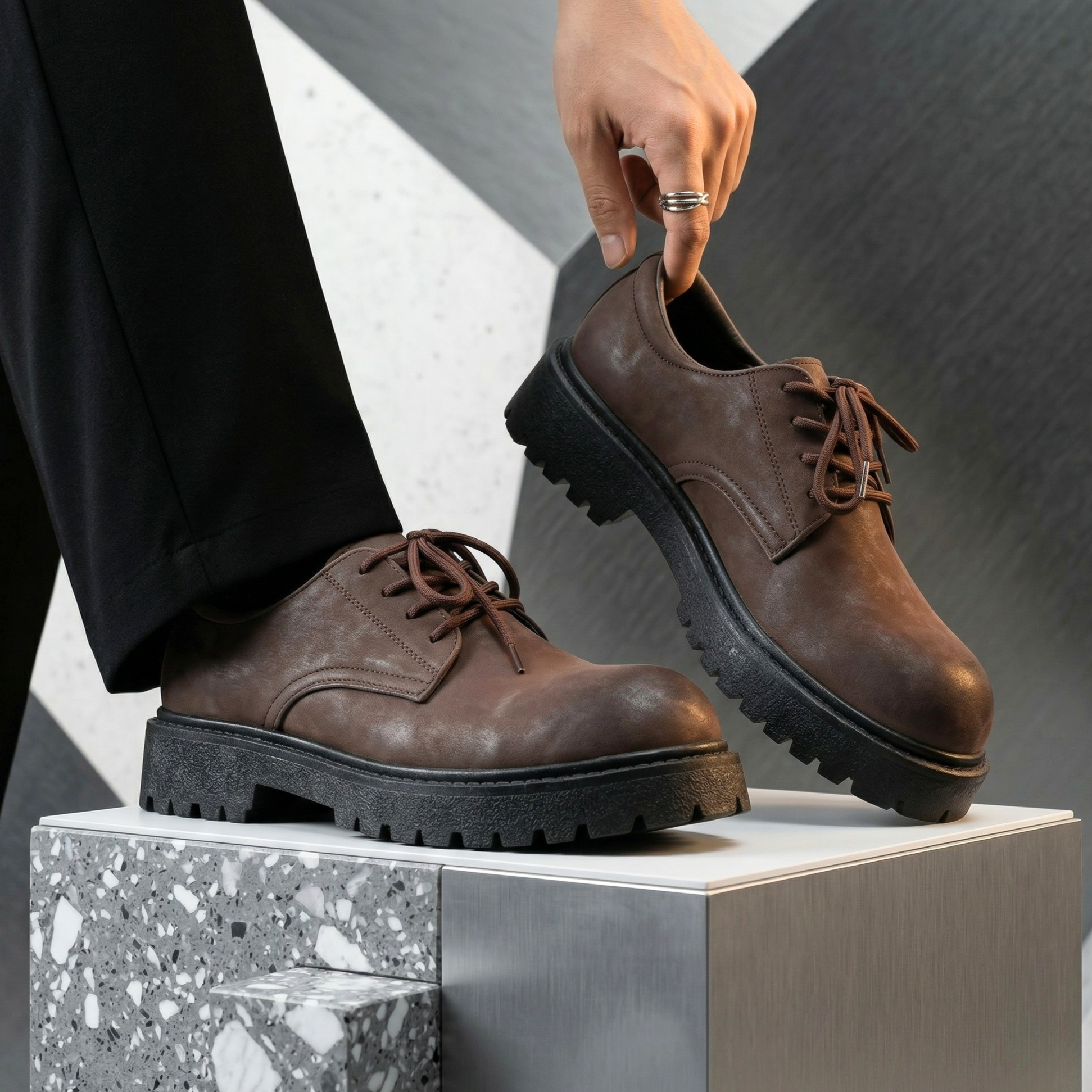 Benton Sole Leather Derbies