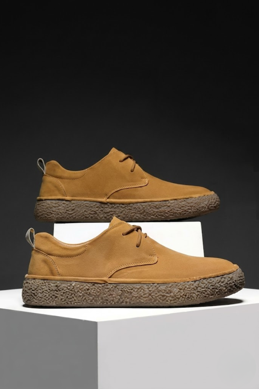 Suede Driving Oxford Shoes