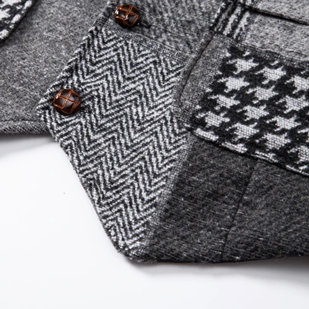 Elegant Patchwork Waistcoat