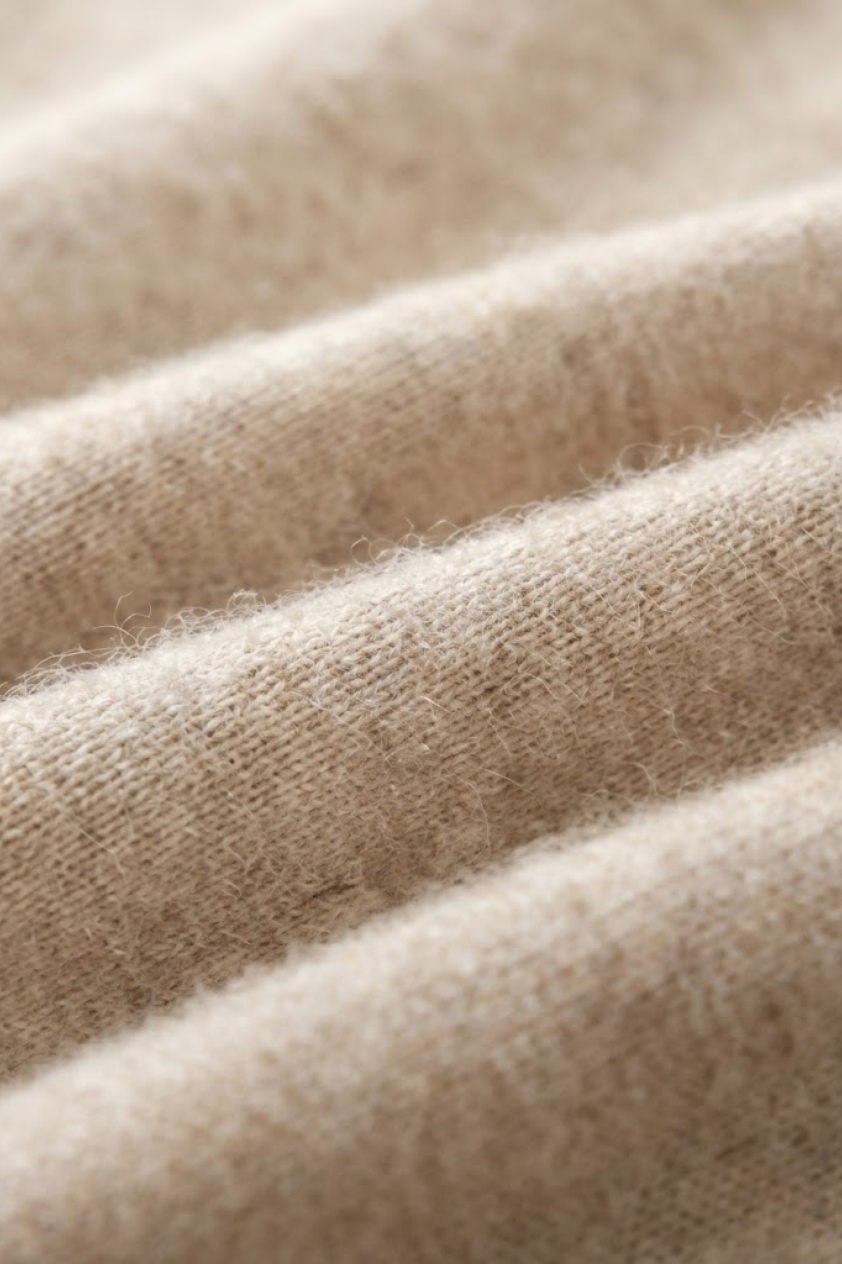 Merino Wool Hooded Cardigan