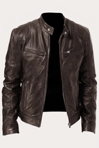 Motorcycle Style Leather Jacket