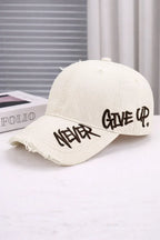 Embroidered Denim Baseball Cap