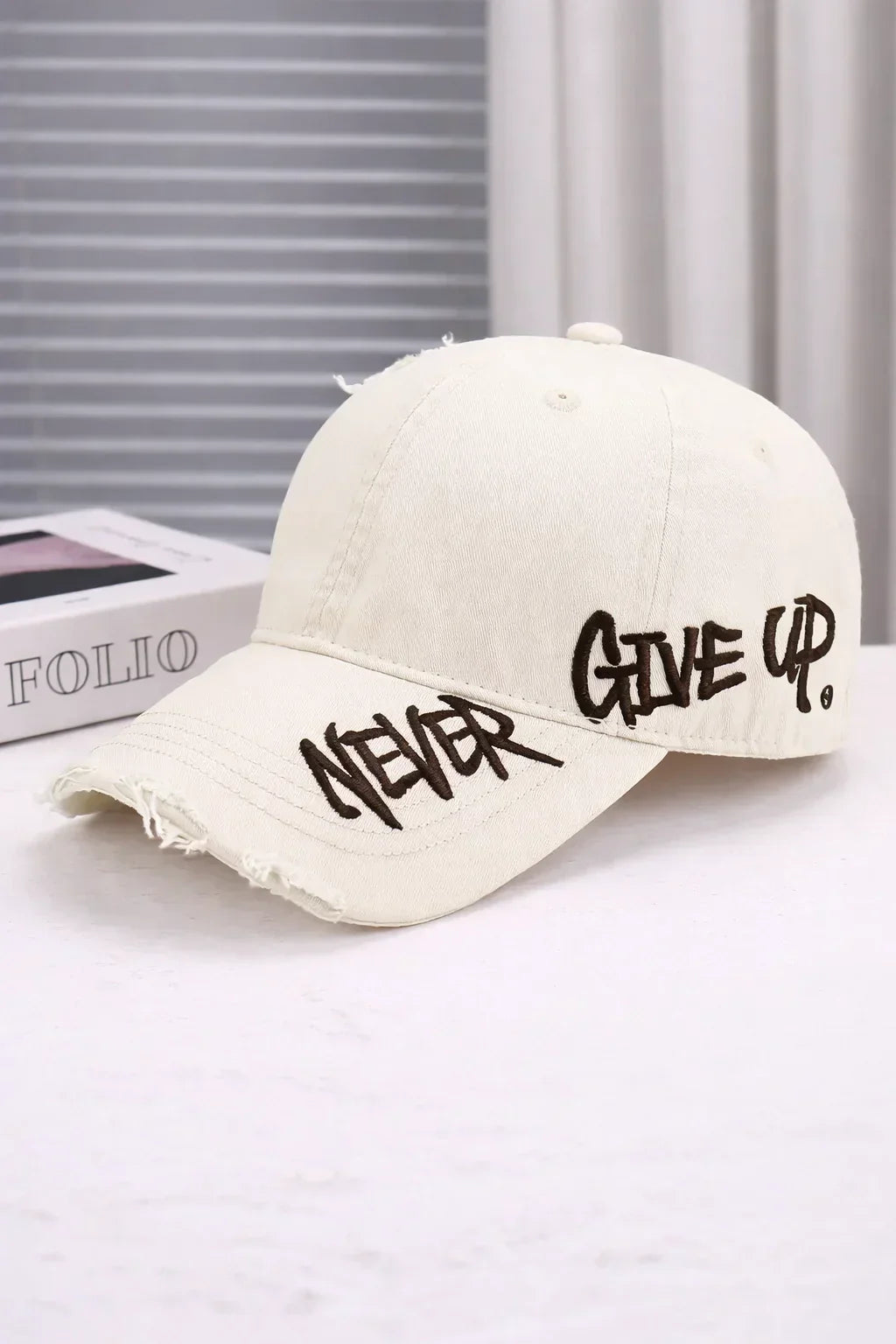 Embroidered Denim Baseball Cap