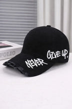 Embroidered Denim Baseball Cap