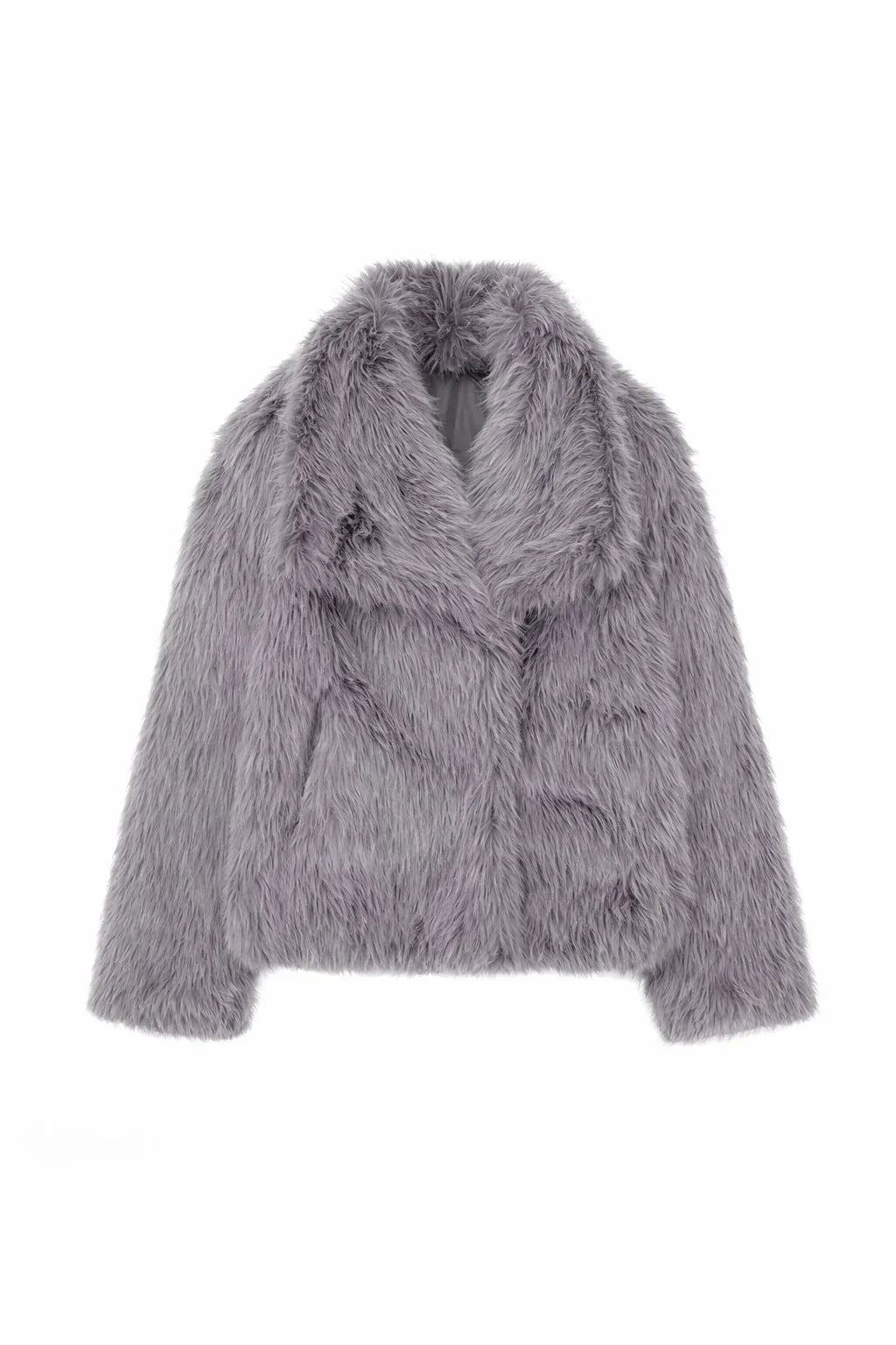 Cropped Faux Fur Jacket