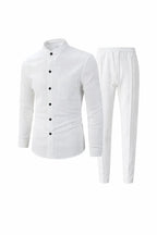 Waffle Knit Casual Suit