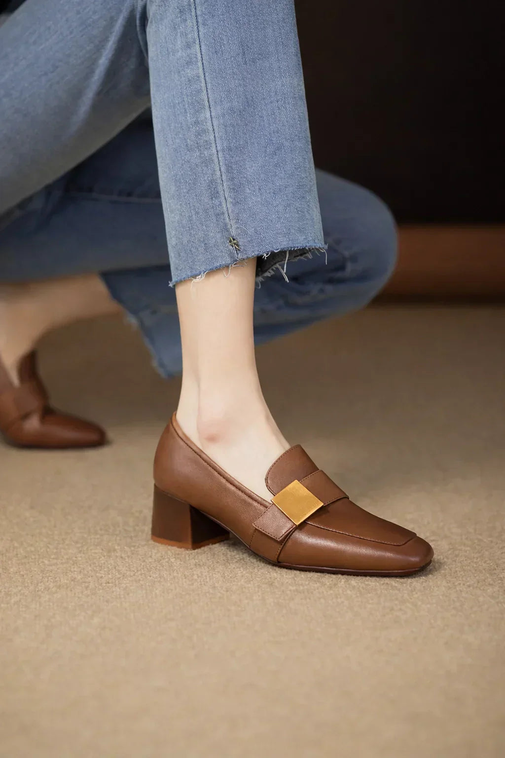 Thick Heel Mary Jean Shoes