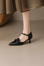 Cowhide Pointed Sandals