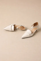 Cowhide Pointed Sandals