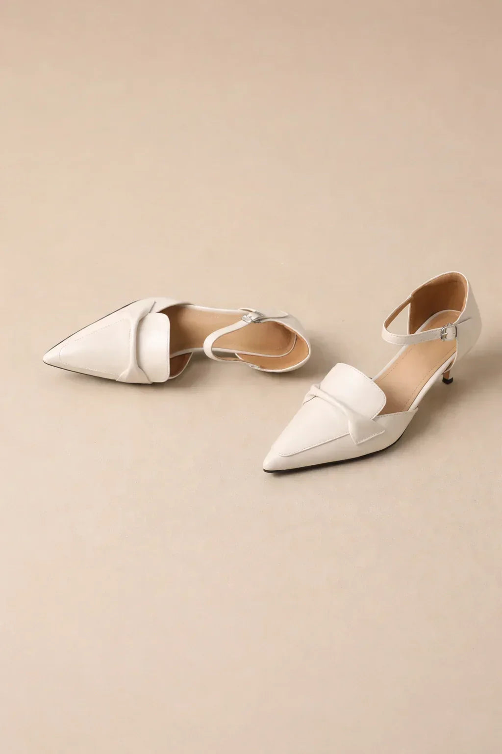 Cowhide Pointed Sandals