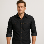AdaptiveFit Cotton Denim Shirt
